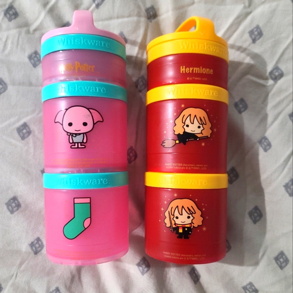 Harry Potter Hermione And Doby Whiskware Snack Containers
